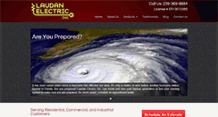 Desktop Screenshot of laudanelectric.com